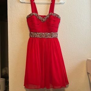 Red Formal Homecoming Dress